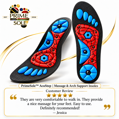 PrimeSole™ AcuStep | Massage & Arch Support Insoles