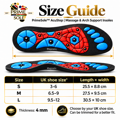 PrimeSole™ AcuStep | Massage & Arch Support Insoles