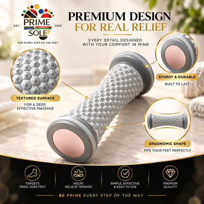PrimeSole™ ReliefRoll | Foot & Calf Massage Roller
